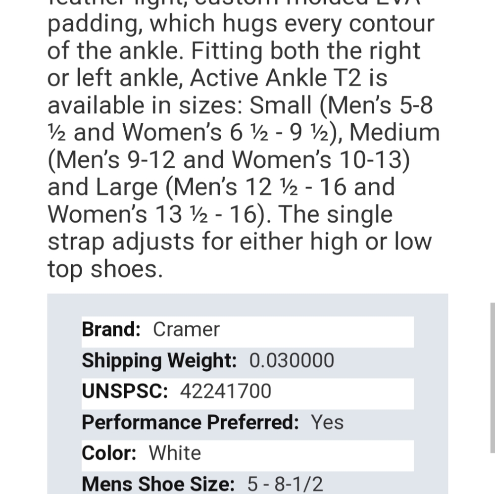 🚫 SOLD 🚫 2- NIB Active Ankle T2 Multi-sport Ankle Brace - Picture 11 of 12